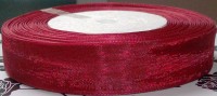 Fita Organza Bordeux 12 mm